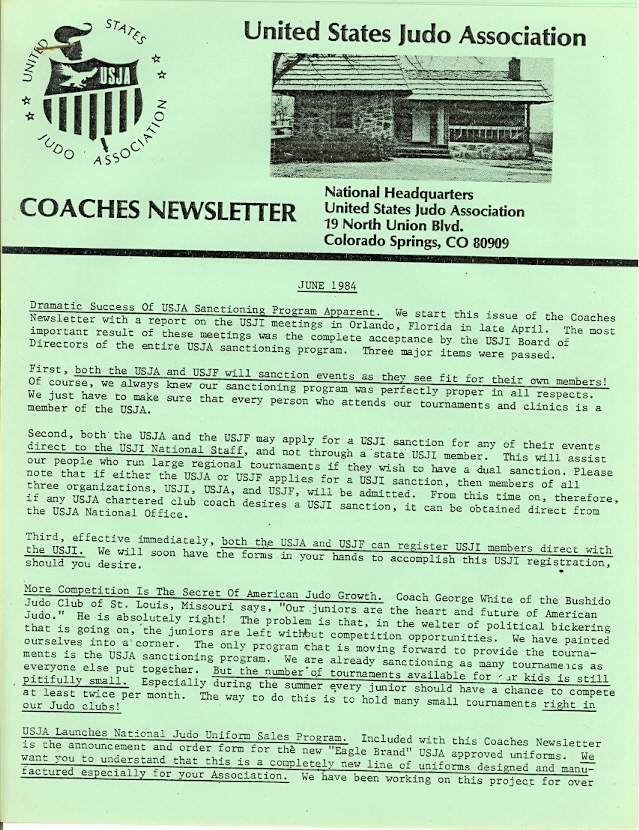06/84 USJA Coach Newsletter